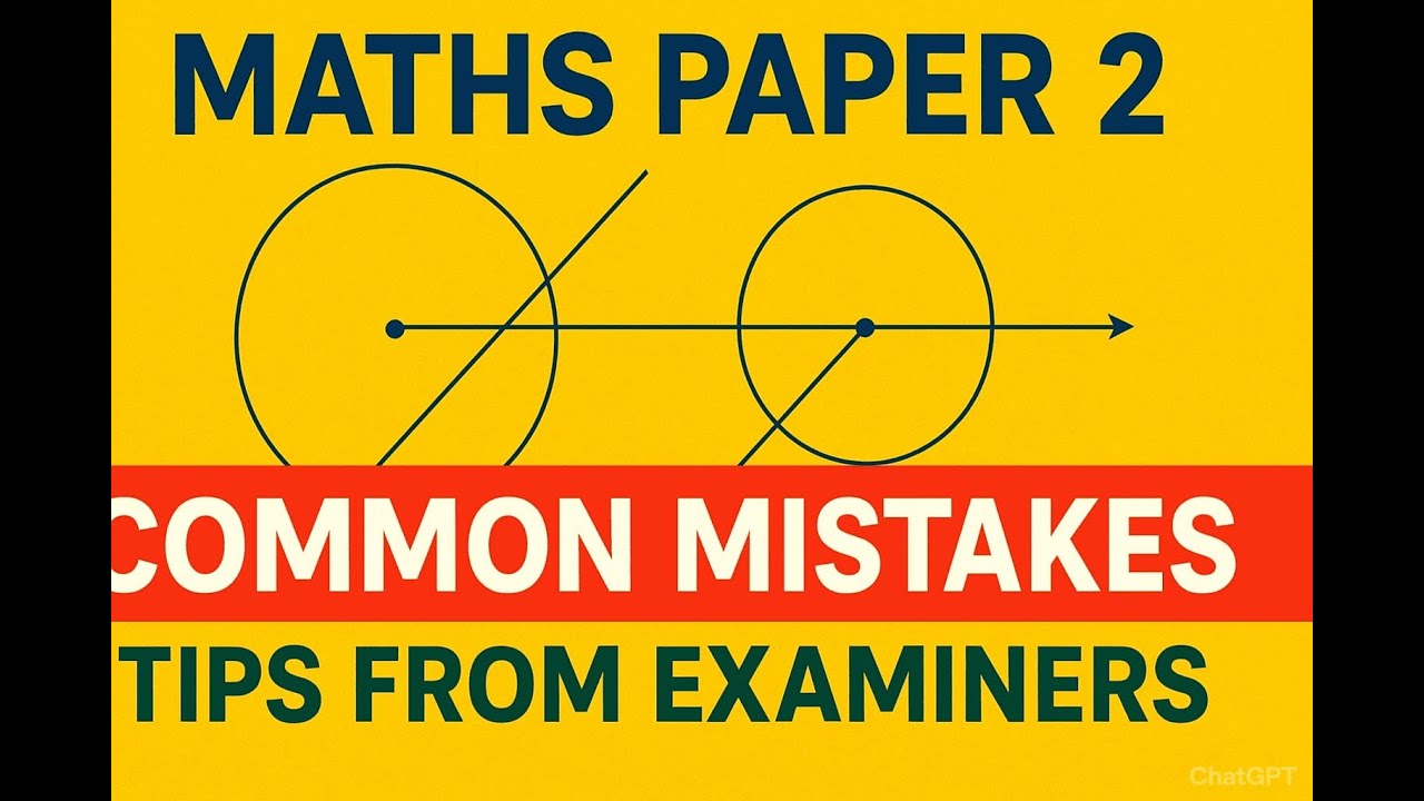 COMMON MISTAKES MATHS PAPER 2