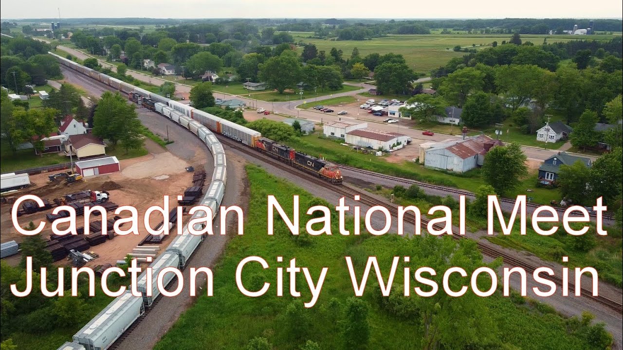 Aerial Cinematic 4K - Canadian National Meet at Junction City Wisconsin with Horn Duel - Slow TV