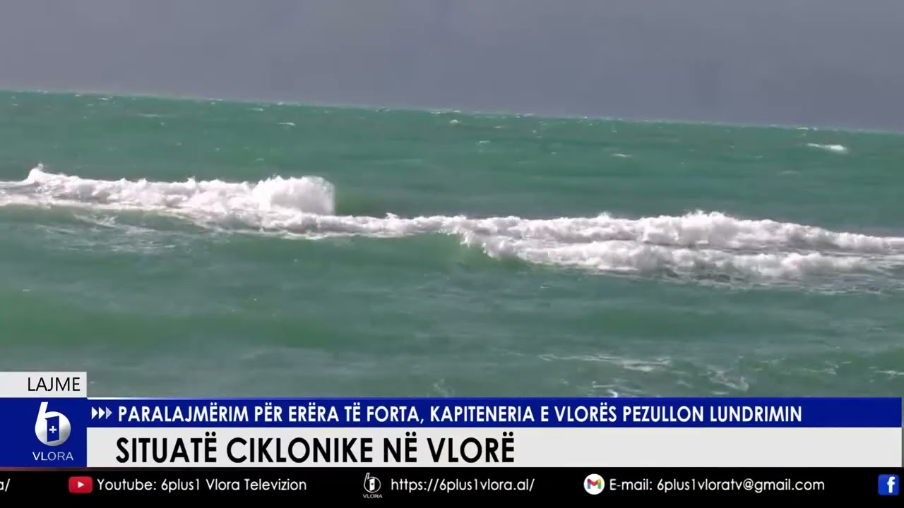 Situatë ciklonike në Vlorë. Paralajmërim pë erëra të forta, kapiteneria e Vlorës pezullon lundrimin