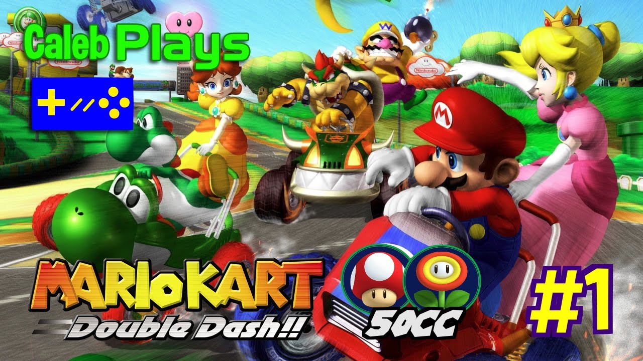 Caleb Plays Mario Kart: Double Dash!! (PART 1) - Mushroom Cup + Flower Cup (50cc)