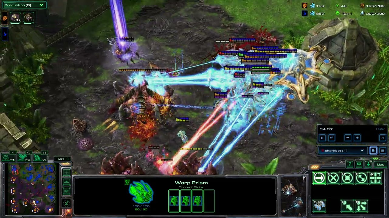 50,000 APM Protoss First Person POV StarCraft 2