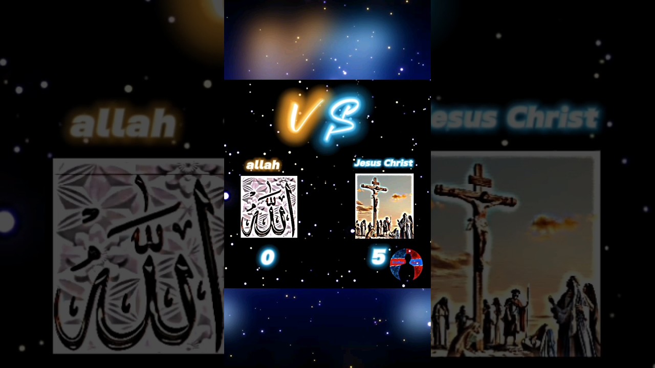Lord Jesus Christ VS allah. #brotherarunmasih #christianityedit
