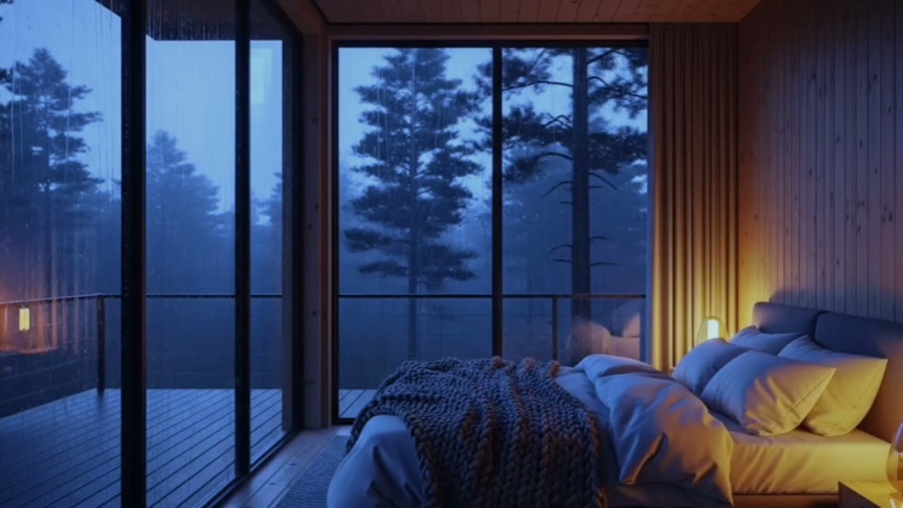 NO ADS 🌧️ COZY CABIN RAIN SOUNDS FOR CALM NIGHTS | JUST PRESS PLAY