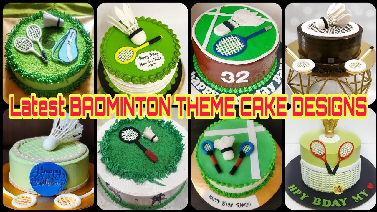 Badminton Themed Birthday Cake Designs 2021/Badminton Theme Cake/Badminton Theme Cake Decorations