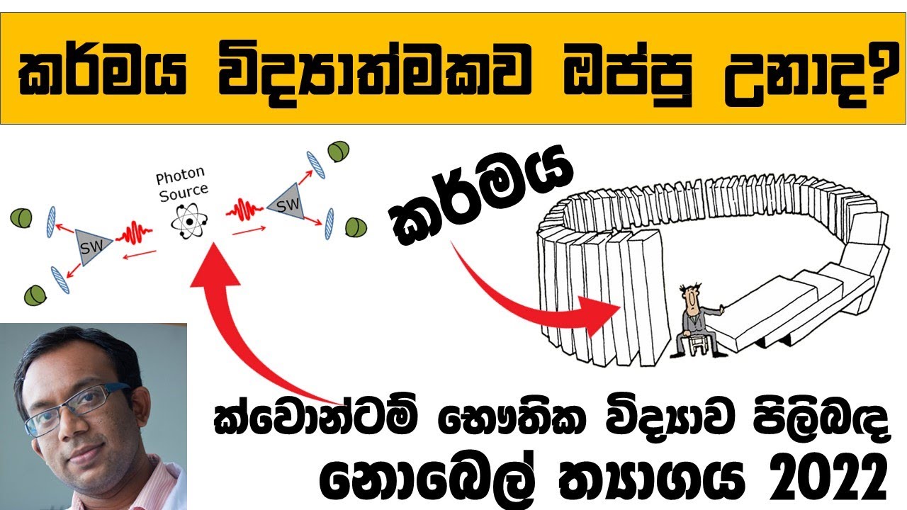2022 නොබෙල් ත්‍යාගය සහ කර්මය විද්‍යාත්මකව ඔප්පු කිරීම - 2022 Nobel Prize and Superdeterminism