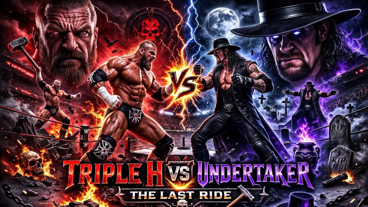 WWE 2K25 – Triple H vs. The Undertaker | Brutal Match | Last Ride to Hell 🔥