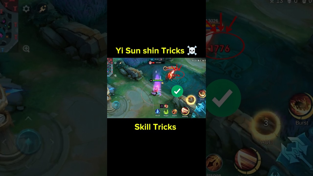 Yi Sun shin Tricks mobile legends #mlbbshorts #mobilelegends #mlbb #tutorial #tutorialmlbb