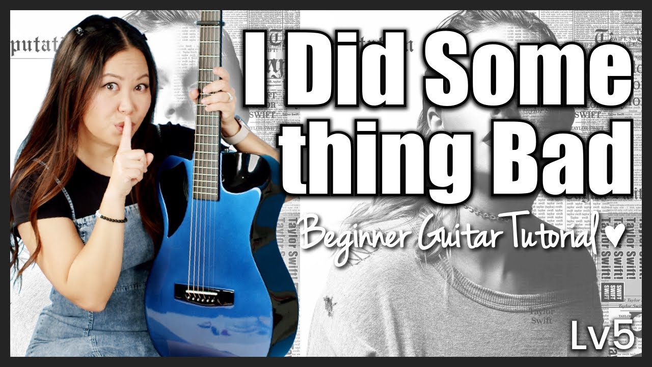 I Did Something Bad 🖤 Taylor Swift 🫶 EASY Guitar Tutorial Beginner Lesson 🎸 + Play-Along & Guide! 📝