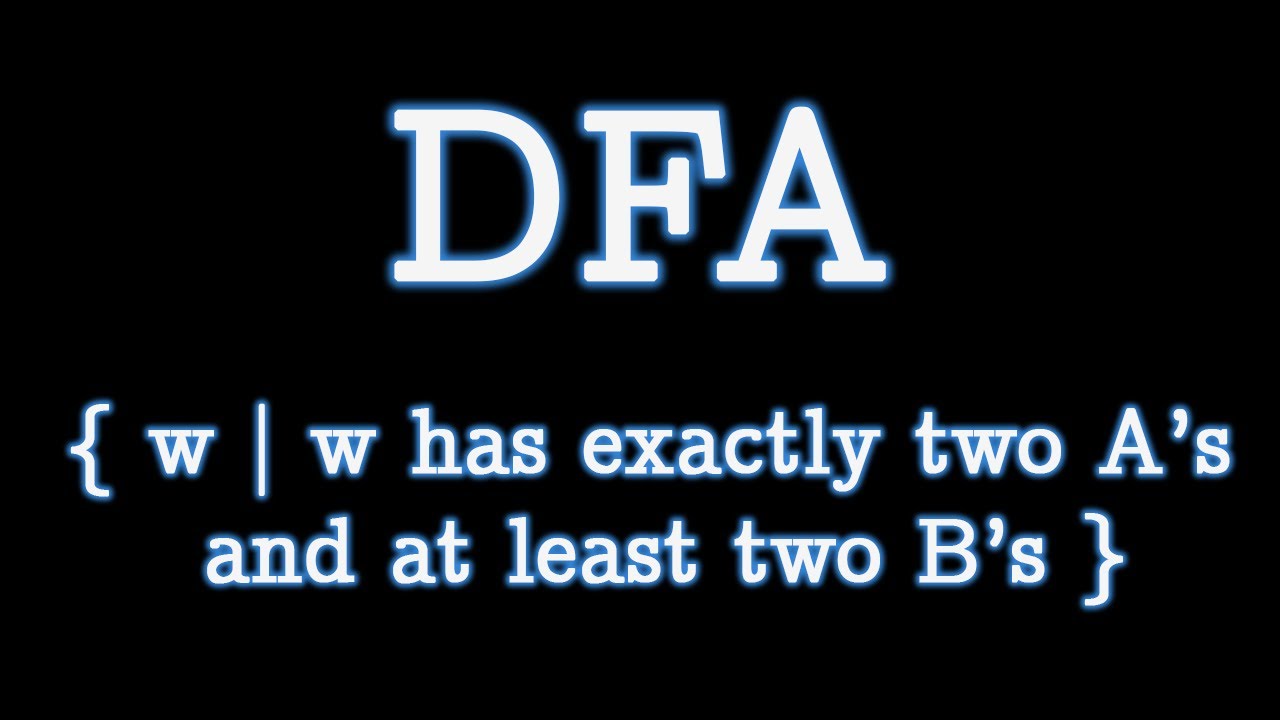 DFA Example | { w has exactly two A’s and at least two B’s }