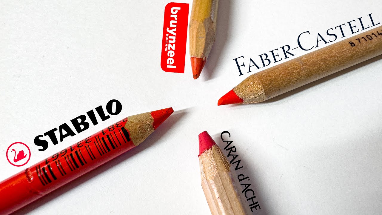 Matite pastello  a confrtonto:  Carbothello – Caran D’Ache – Faber Castell - Brunyzeel