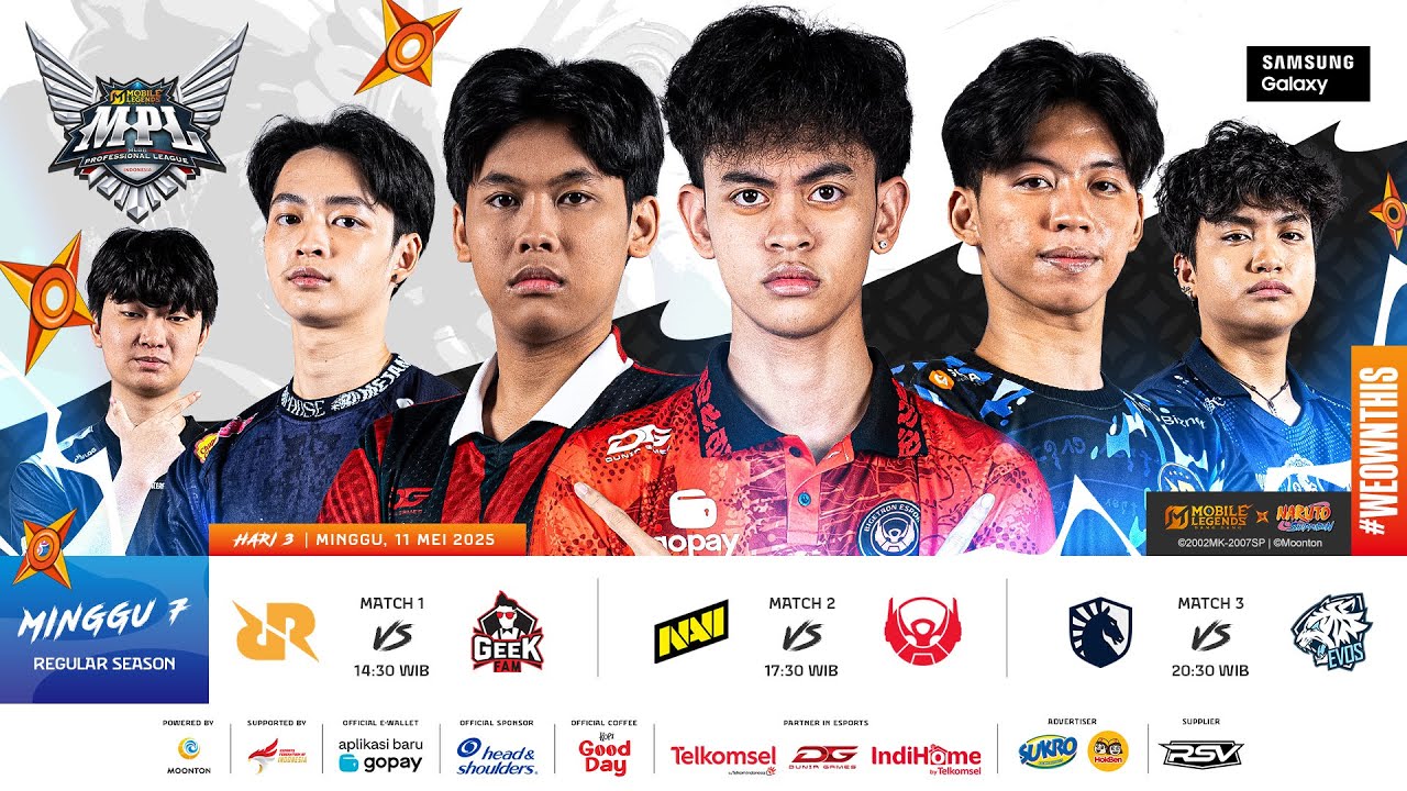 🔴 LIVE | MPL ID S15 | Regular Season Hari 3 Minggu 7 | Bahasa Indonesia