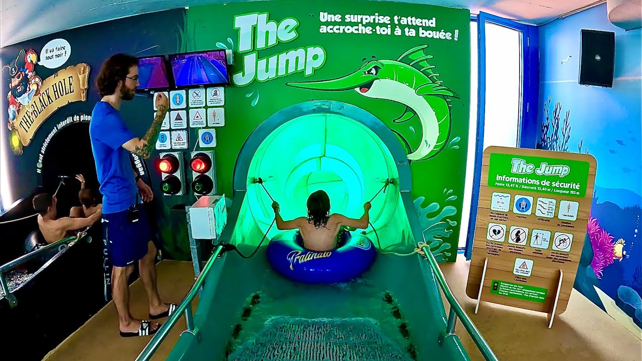 The Jump Water Slide at Aquaparc Le Bouveret, Switzerland