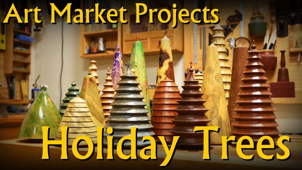 Making Solid Wood Holiday (meta) Tree Decoration - Art Market Projects