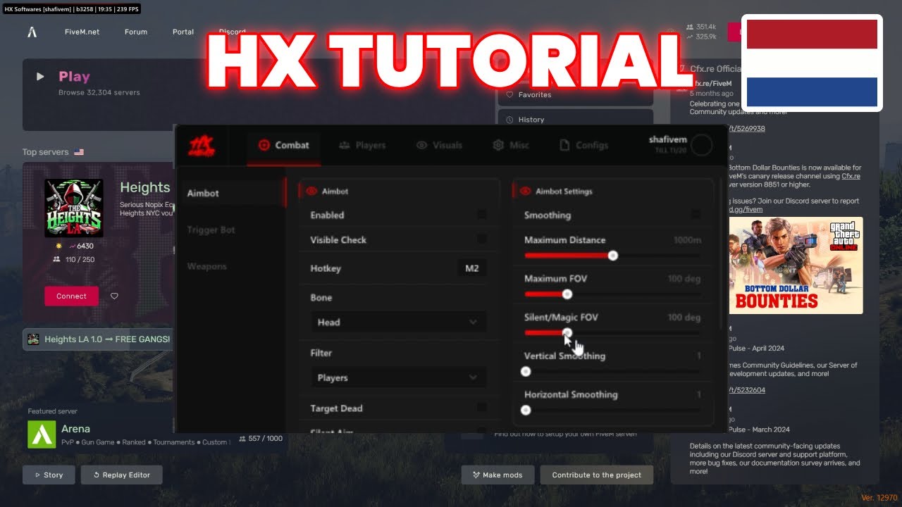 Hoe moet je FiveM Cheats Gebruiken (HX CHEATS 2025)