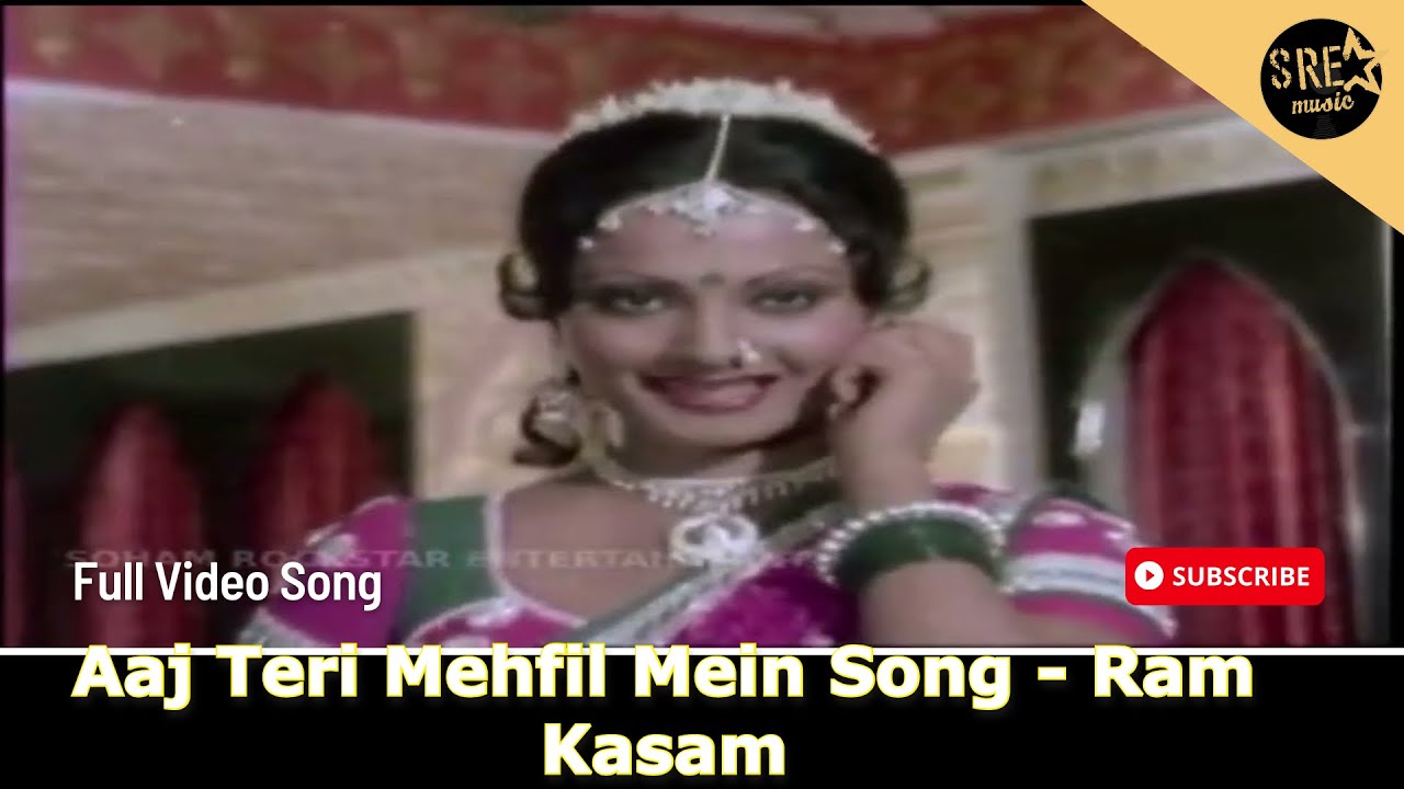 Aaj Teri Mehfil Mein Song - Manna Dey | Ram Kasam | Sunil Dutt, Rekha |Asha Bhosle ,Manna Dey