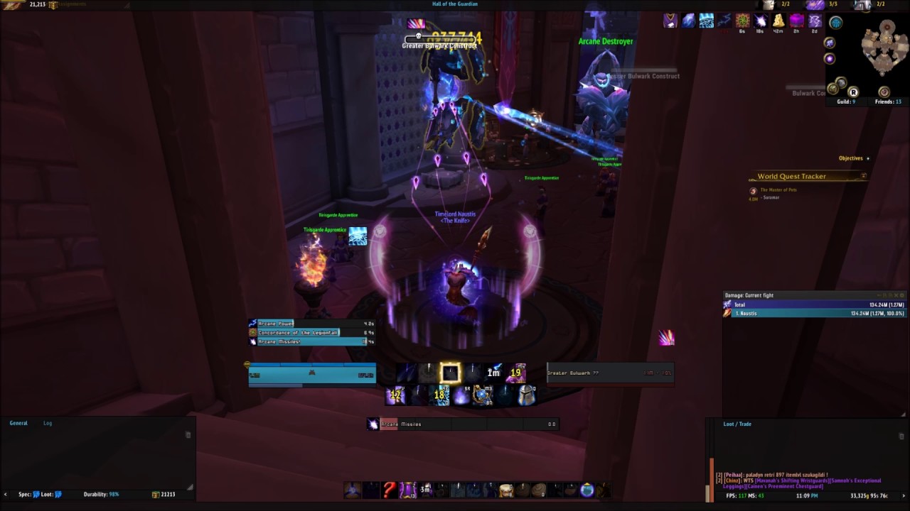 Arcane Mage - Rotation with shard and archmage - 7.2.5