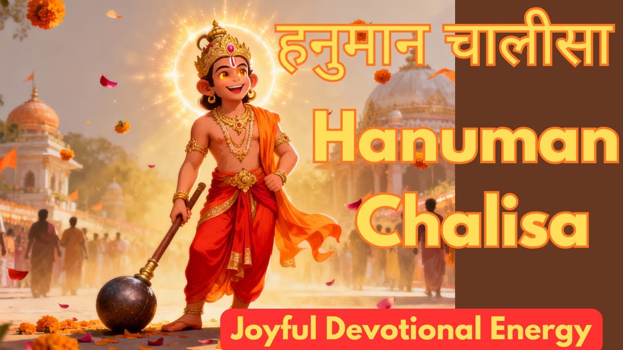 श्री हनुमान चालीसा |  Utsav & Procession Style | Joyful Devotional Energy
