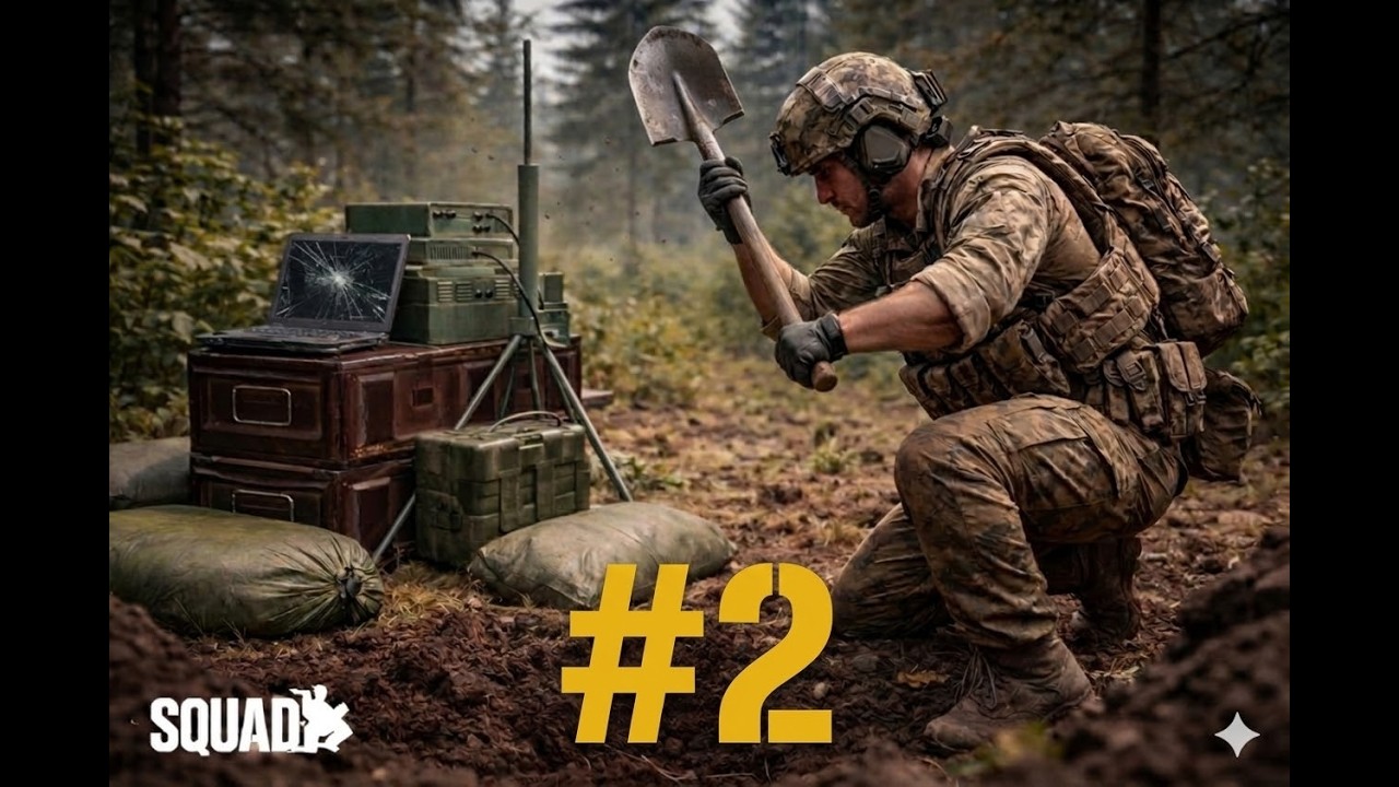SQUAD - Eliminando radio enemiga #2 con ingeniero de combate | #squadgameplay