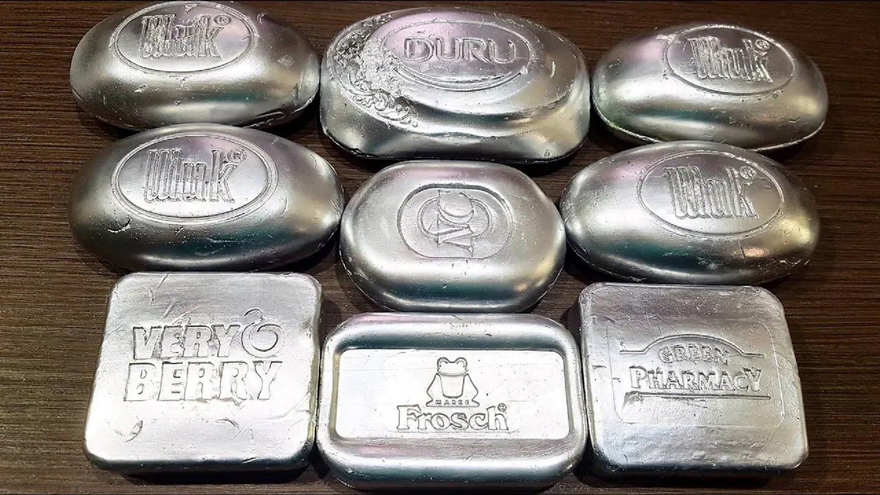 Soap Cutting ASMR ! Guess the Color ! Satisfying ASMR Video  साबुन asmr 비누 병 SILVER SERIES #2