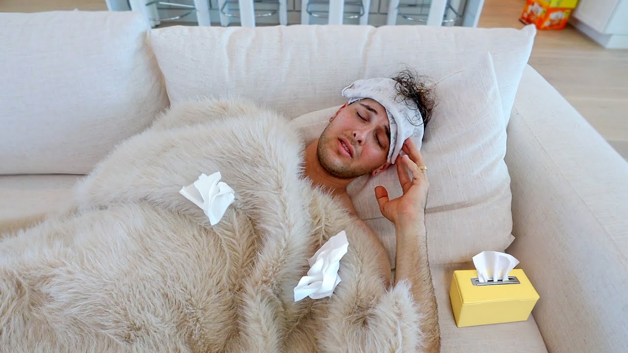 BILL GOT SICK FOR THE FIRST TIME IN OUR NEW HOME.. *taking care of him*