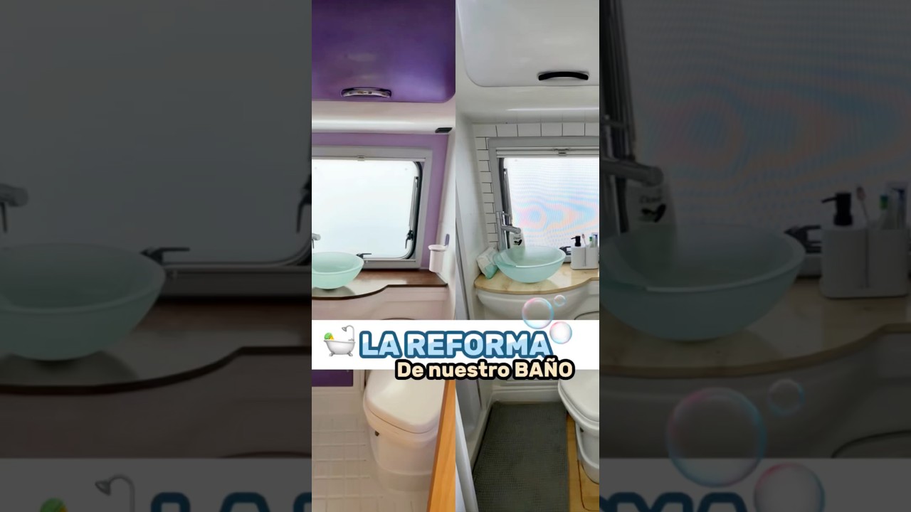 🛠️REFORMA DEL BA&Ntilde;O De nuestra Autocaravana 🫧#reforma #camperizacion #campervan #autocaravana