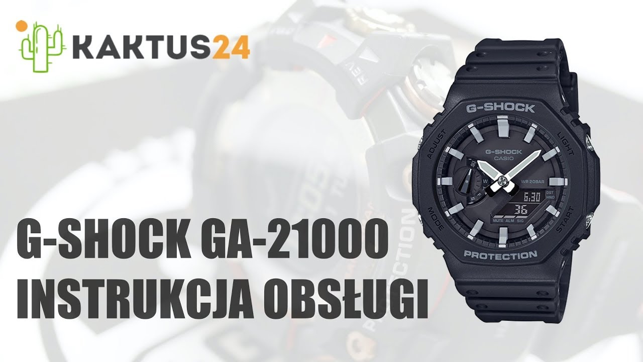 Ustawienia zegarka Casio G-Shock GA-2100 ? instrukcja obsługi w języku Polskim