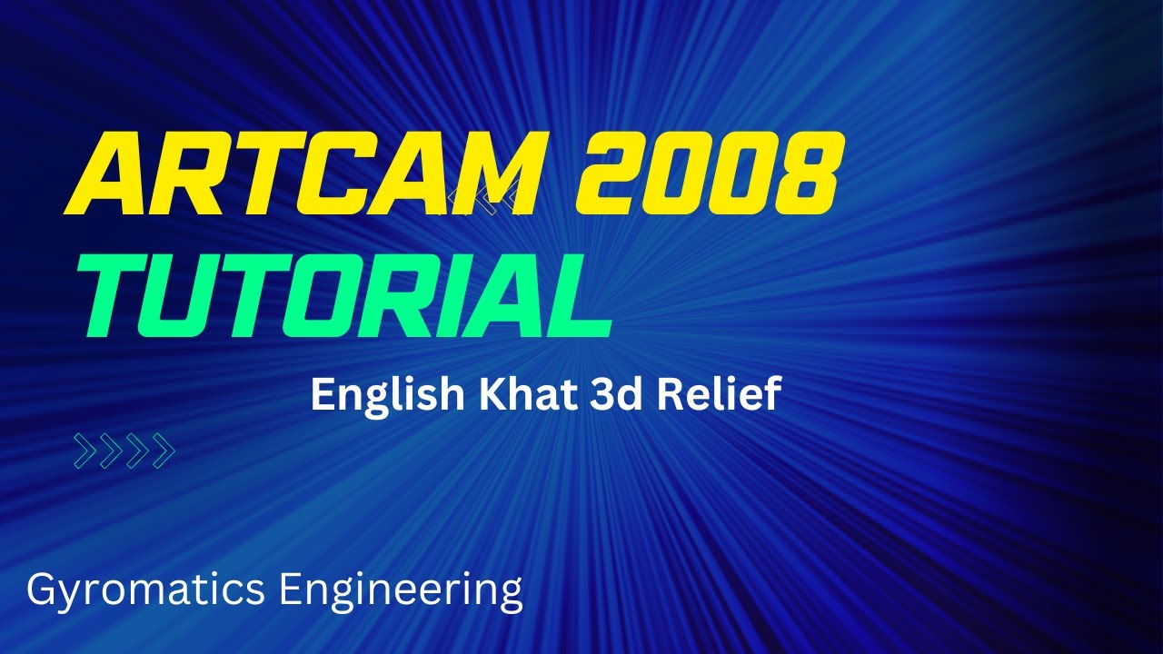Artcam 2008 Tutorial // CNC machine Relief English Khat