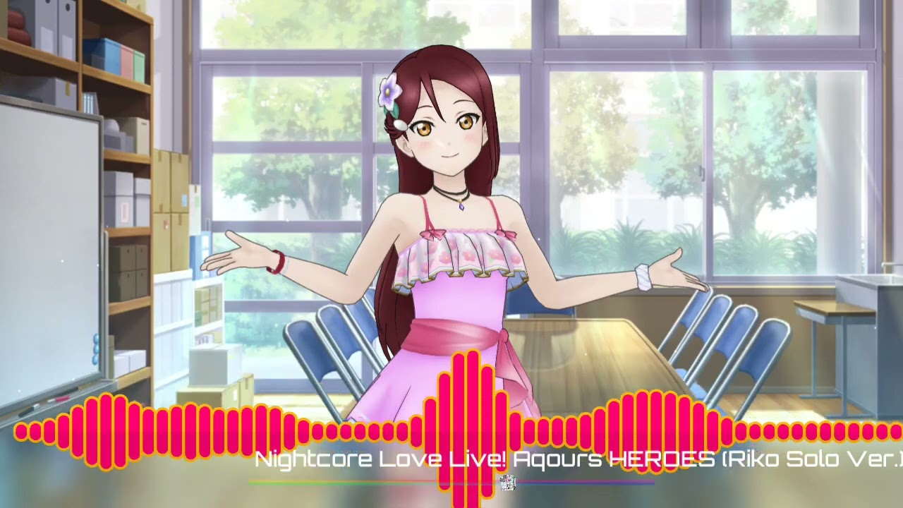 「Nightcore」Love Live! Aqours☆HEROES (Riko Solo Ver.)