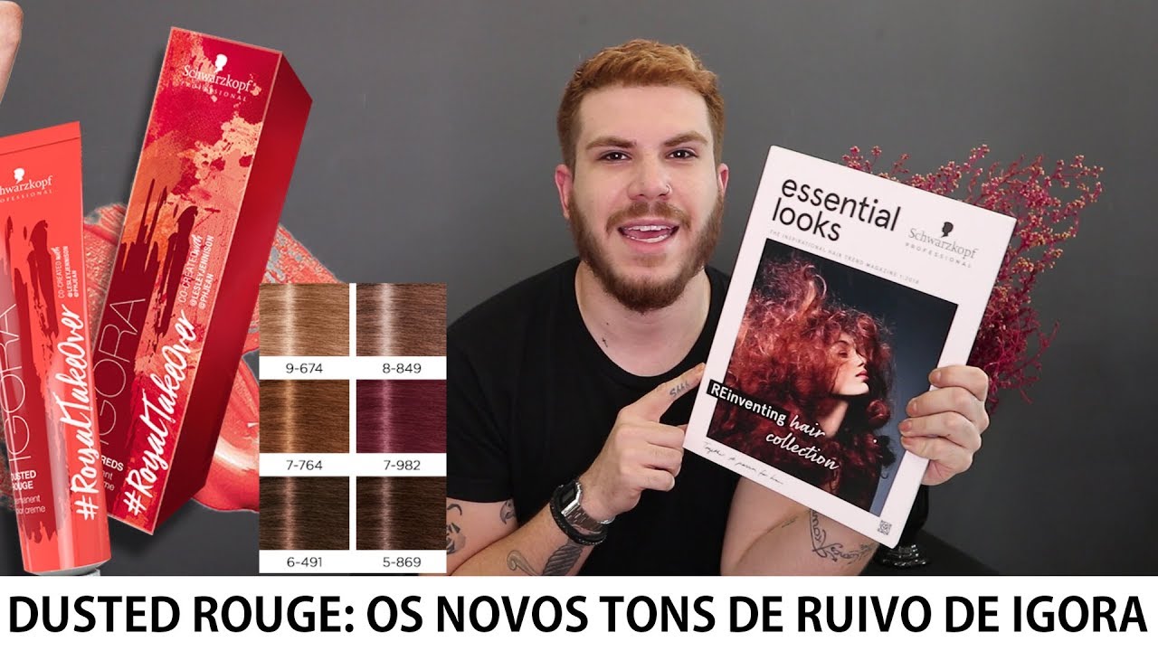 DUSTED ROUGE: Os novos ruivos de Igora Royal