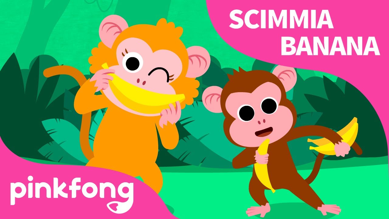🐒Scimmia Banana | Canzoni con Animali | Pinkfong, Bimbo Squalo! Canzoni per Bambini