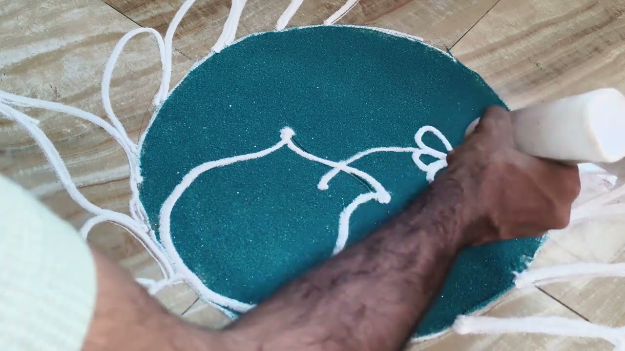 Best rangoli design simple 🎨