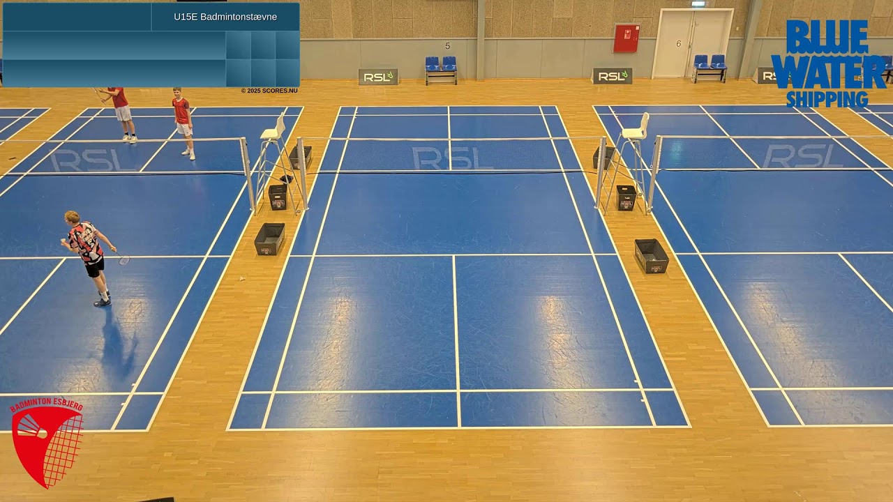 Badminton Esbjerg U15E Dag 1 -  Bane 5