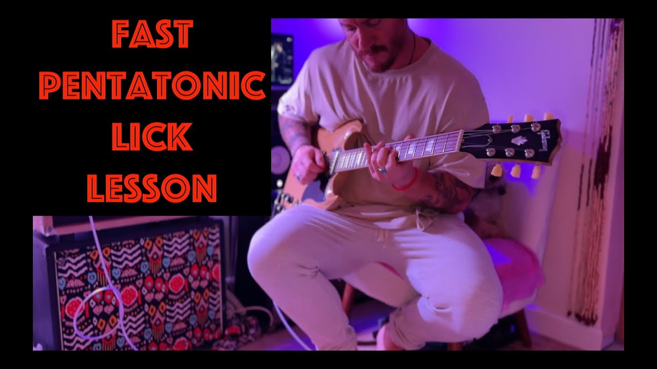 Fast pentatoinc Lick Lesson | With a few extra SPICY notes !
