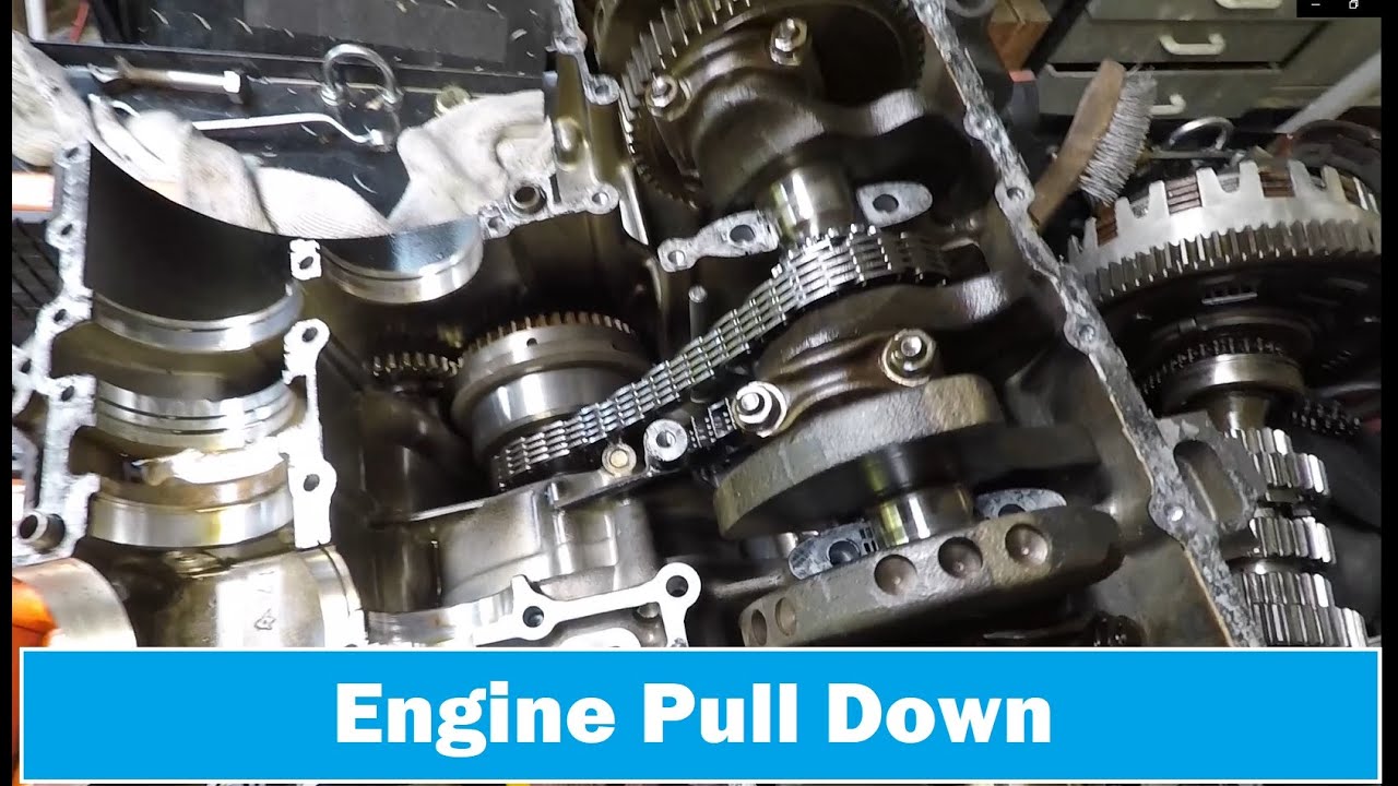 Yamaha XJ650 Part 19 Engine pull down