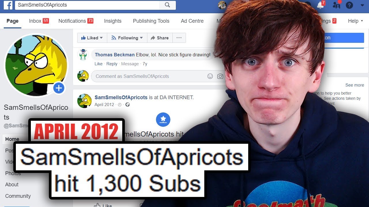 I found my old Youtube channel's facebook page