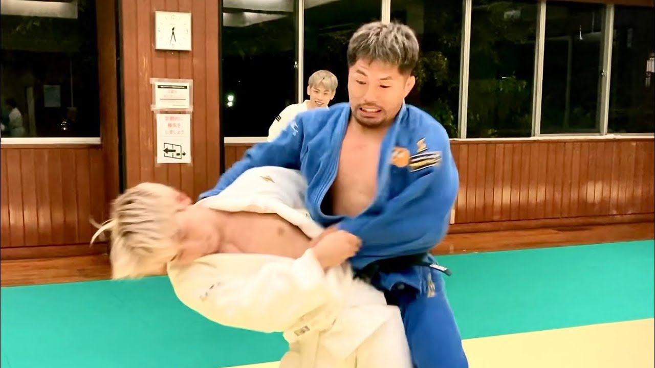 ドンマイ川端が手加減無しでヒロヤと柔道真剣勝負