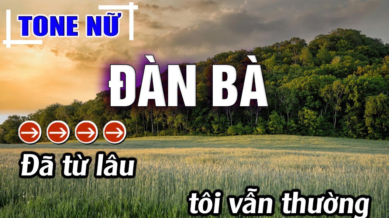 Đàn Bà Karaoke Tone Nữ ( Dm ) Beat Hay | Karaoke Đăng Khôi