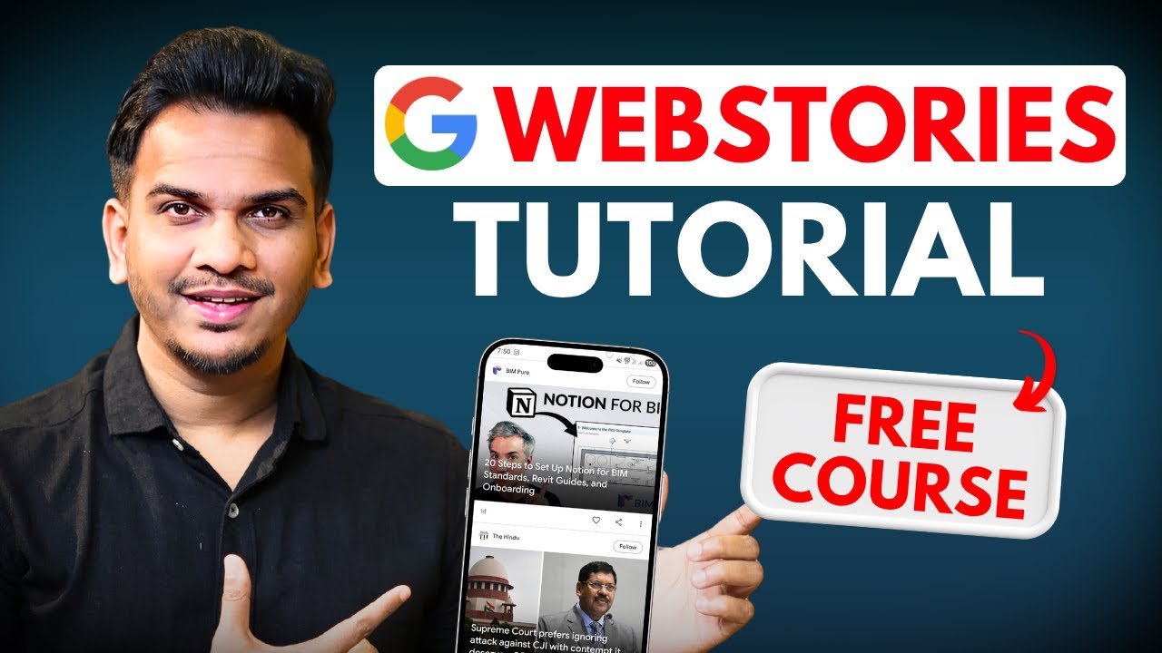 Google Web Stories Tutorial by @SatishKVideos  | FREE Course