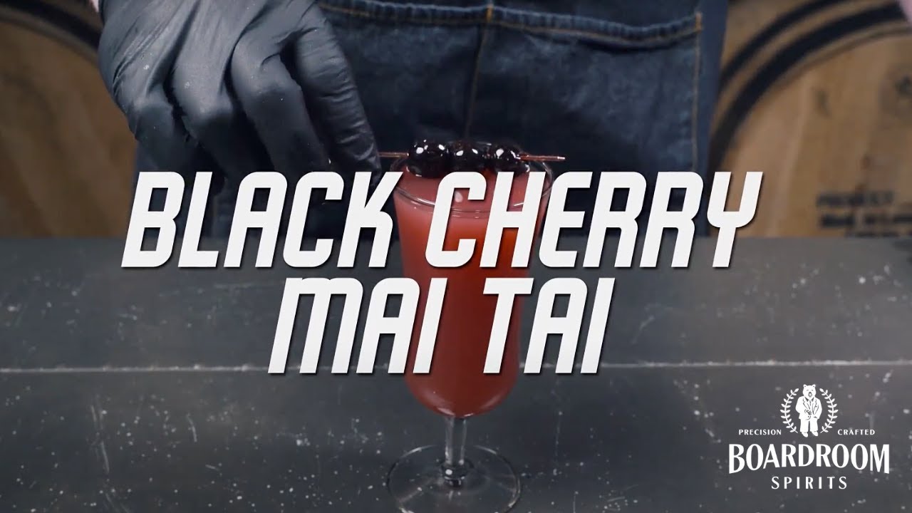 How to Make a Black Cherry Mai Tai with 5 ingredients | Drinking Fancy