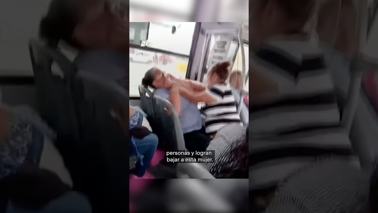 Gritos en transporte p&uacute;blico entre chofer y una pasajera - N+ #shorts