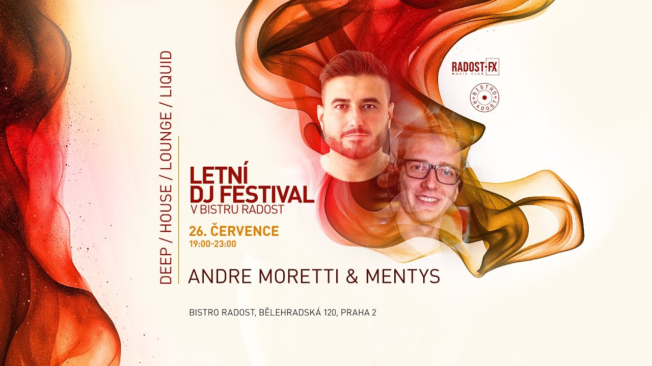 Andre Moretti | Letní DJ Festival @ Bistro Radost - 26.7.2025