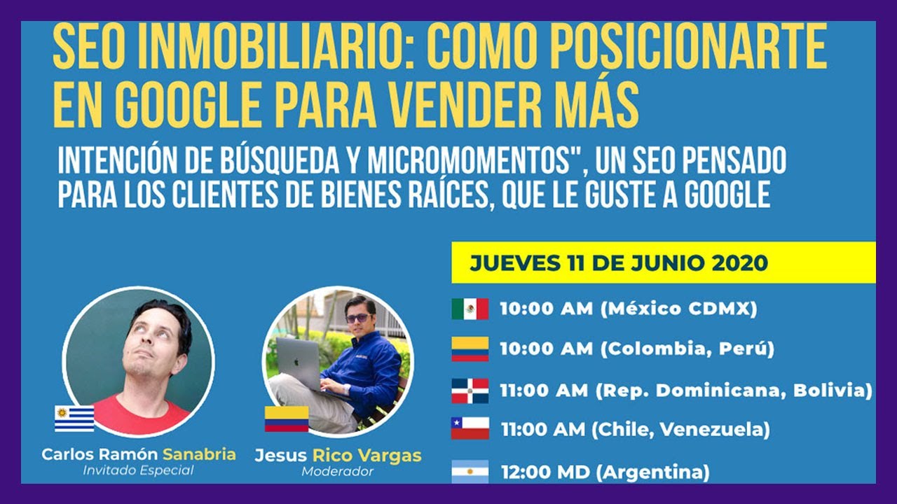 🎁 WEBINAR: SEO Inmobiliario para Vender en Orgánico.