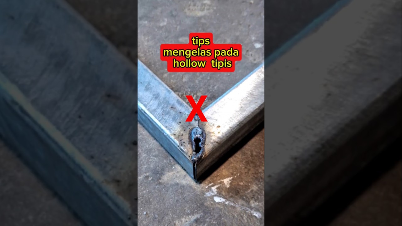 cara mengelas besi hollow tipis #weldingtriks #welding