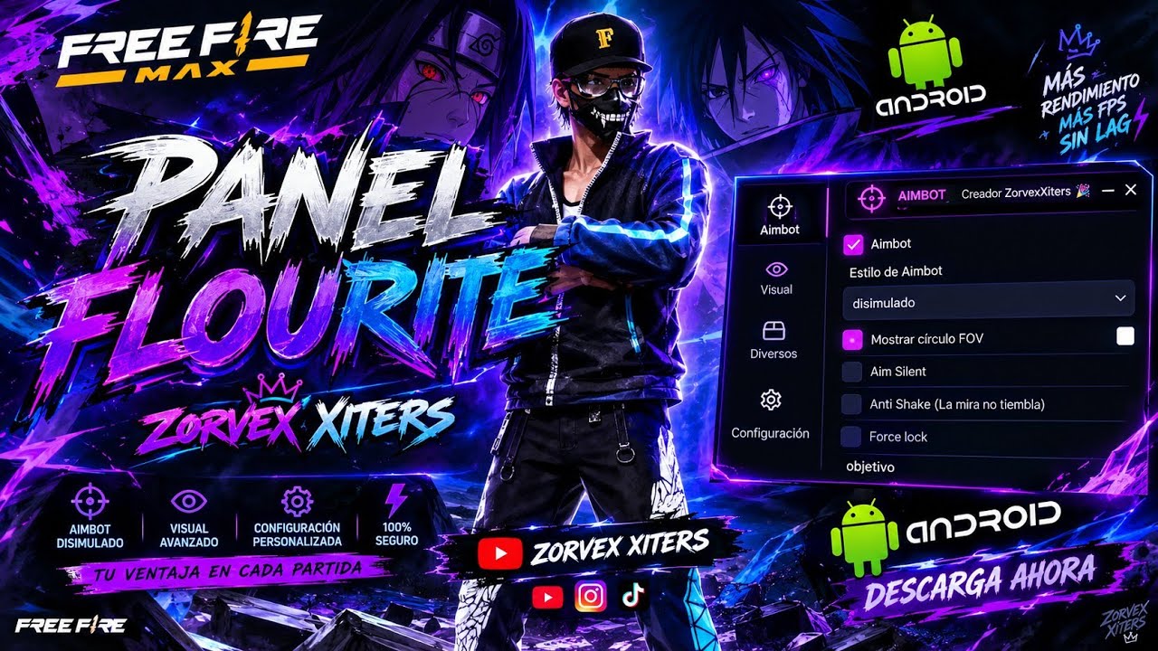 AIMBOT 1000% CABEZA ➡️ PANEL FLOURITE PARA TODAS LAS REGIONES  🔥 ANDROID