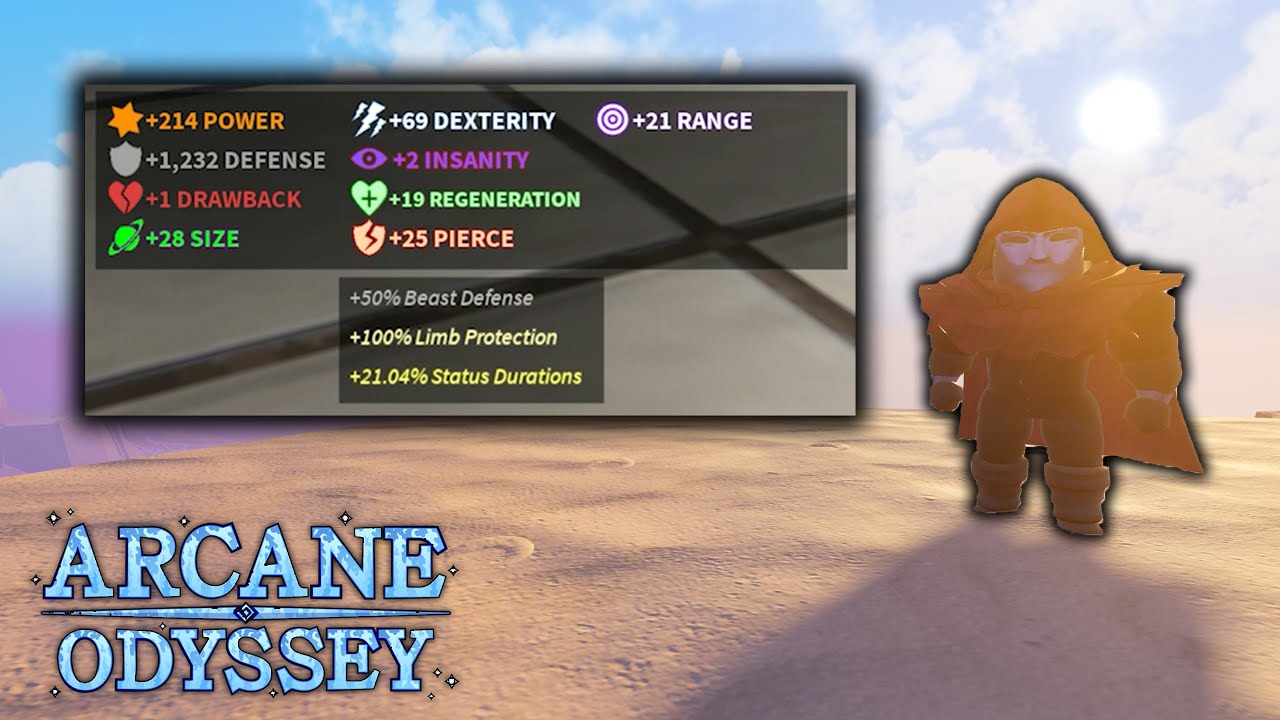 Лучший билд характеристик для воина | Arcane Odyssey