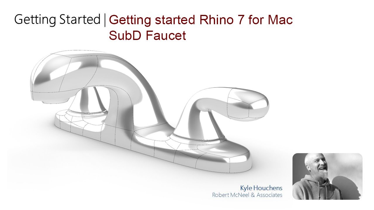 Rhino7 Mac- organic  faucet build using SubD.