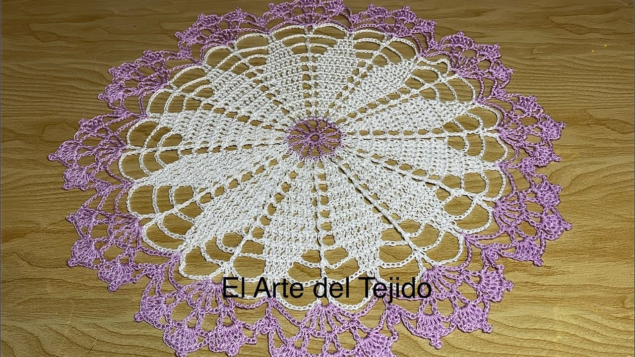 Bonita carpeta tejida a gancho/paso a paso