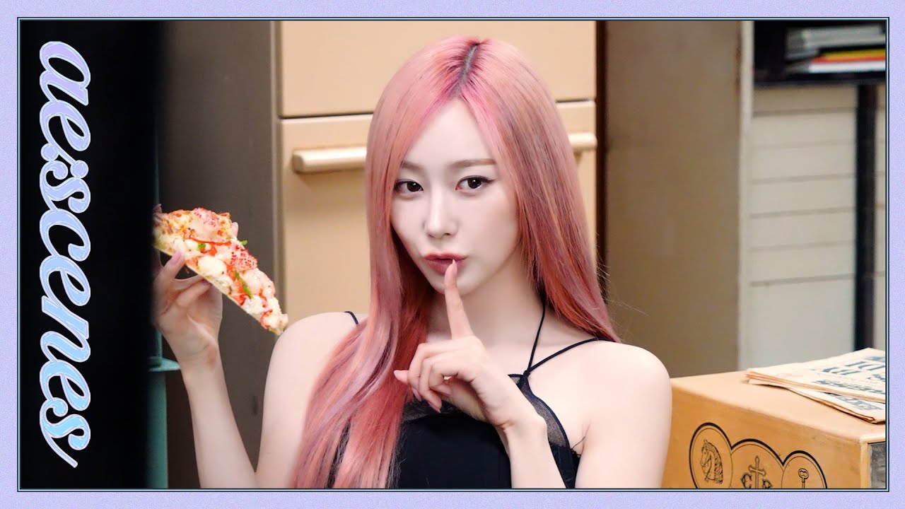 [ae:scenes] 초초칸 dough~🍕! | 에스파 노모어 피자 비하인드 (aespa no more pizza Behind)