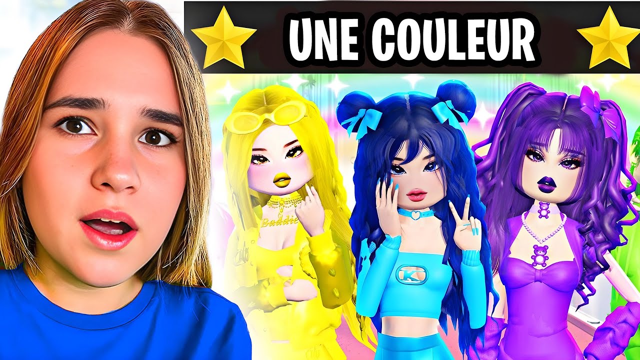 DRESS TO IMPRESS mais une COULEUR challenge