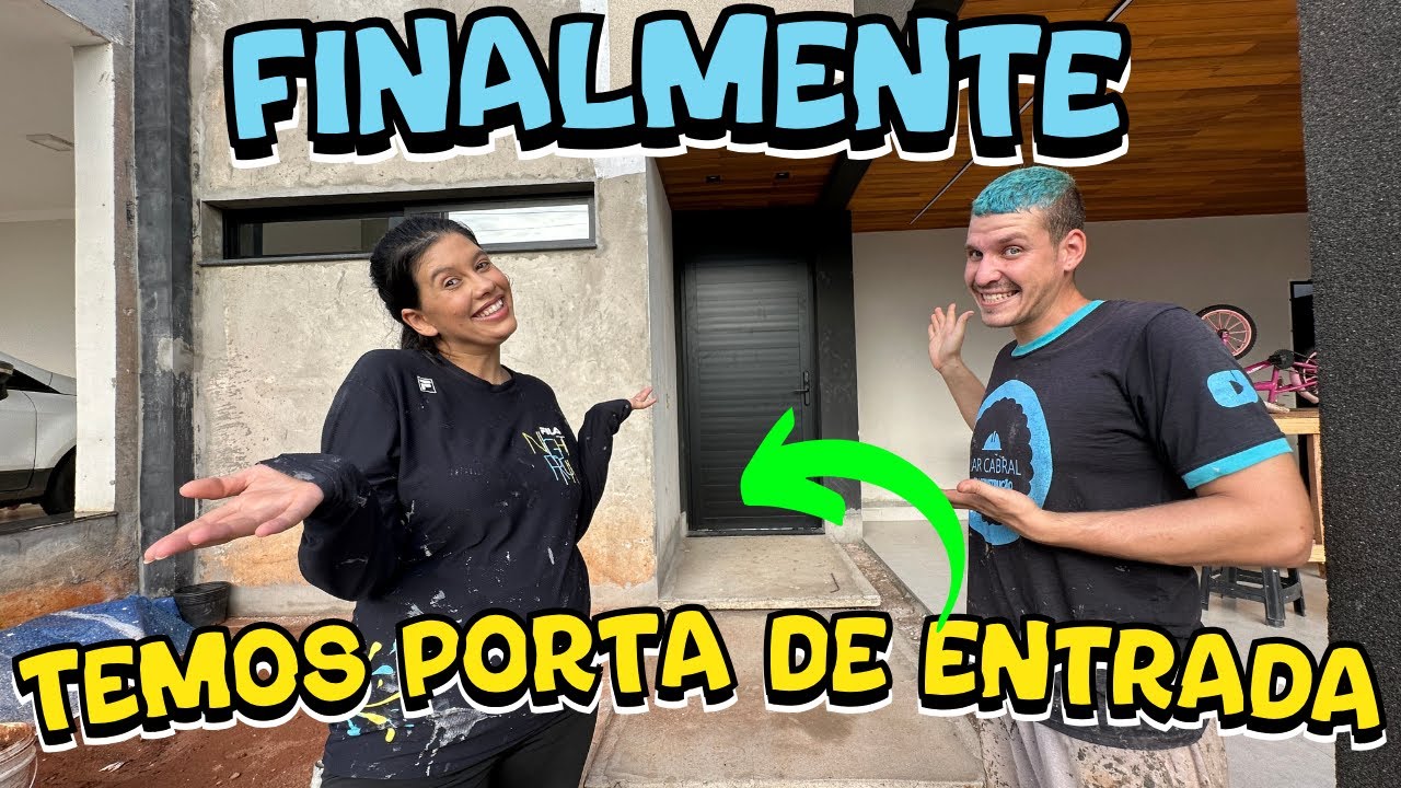 TEMOS PORTA DE ENTRADA! DIARIO DE OBRA CONSTRUÇÃO DE UM SOBRADO